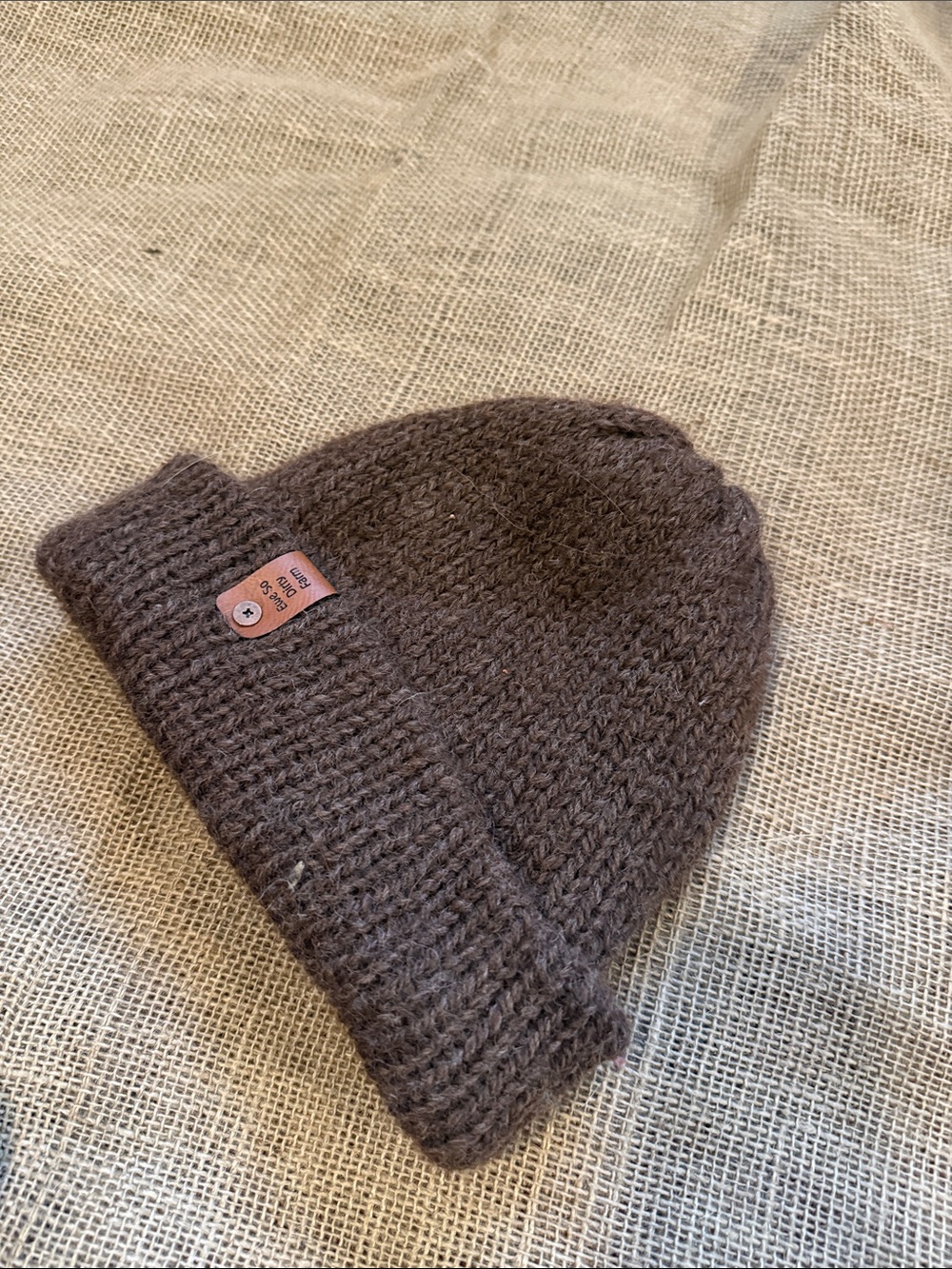 Cozy Brown Knit Beanie